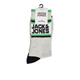 JACK&JONES JACATHLETIC LOGO TENNIS SOCK GRİ