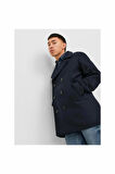 Jack Jones Blucaptaın Wool Pea Coat Erkek Kaşe Kaban 12239479