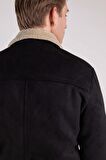 Only & Sons Erkek Onsroyce Suni Deri Süet Ceket 22026162 Siyah