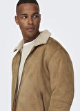 Only & Sons Kahve Erkek Mont 22026162_ONSROYCE SHEARLING JACKET