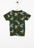 Name İt Haki Erkek Çocuk T-Shirt NMMJULLE JURASSIC SS TOP VDE