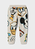 Name İt Lastikli Paça Krem Erkek Çocuk Eşofman Altı NMMJIMBO MICKEY SWE PANTS UNB WDI