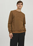 Jack & Jones Bisiklet Yaka Kahve Erkek Sweatshırt 12241106_JPRBLABLAKE SWEAT CREW NEC