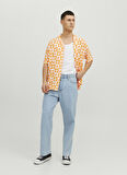 Jack & Jones Normal Turuncu Desenli Erkek Gömlek 12241163_JORGALLERY RESORT SHIRT SS