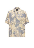 Only & Sons Rahat Açık Turuncu Desenli Erkek Gömlek 22026111_ONSDEN LIFE RLX WASH DOODL
