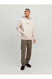 12241687 Jack & Jones Jorvesterbro Sweat Hood Noos Erkek Sweat Moonbeam