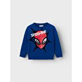 Name It Spiderman Mavi Erkek Çocuk Sweatshirt 13221195