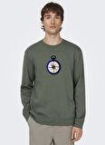 Only & Sons O Yaka Gri Erkek Sweatshırt 22027004_ONSOLIVER REG CAMP SWT CRE