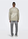 Only & Sons O Yaka Krem Erkek Sweatshırt 22027056_ONSPINK FLOYD RLX CREW NEC