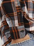 Jack & Jones Regular Fit Turuncu Erkek Gömlek 12235982_JJECLASSIC AUTUMN CHECK SH