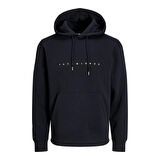 JACK&JONES JJESTAR JJ SWEAT HOOD NOOS SİYAH