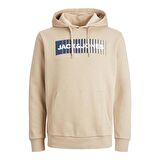 JJECORP LOGO SWEAT HOOD PLAY NOOS BEJ 