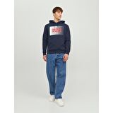 JJECORP LOGO SWEAT HOOD PLAY NOOS LACİVERT 