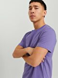 Jack&Jones Slim Fit Mor Erkek T-Shirt 12156101