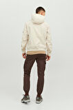 Jack & Jones Standart Krem Erkek Ceket 12236300_JJEBASIC SOFTSHELL HOOD NO