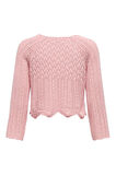Only Kadın Örme Detaylı Pembe Crop Kazak - 15233173