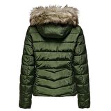 Only Onlellan Quilted Hood Jacket Life Kadın Mont