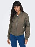 Only Kahverengi Kadın Bomber Ceket 15293313