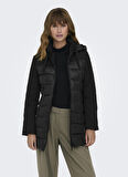 Only Siyah Kadın Kaban ONLSOPHIE MIX PUFFER CC OTW