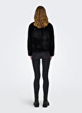 Only Siyah Kadın Mont ONLNEWVIDA FAUX FUR JACKET CC OTW