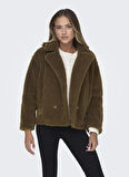 Only Kahve Kadın Mont ONLSANNE TEDDY AVIATOR CC OTW