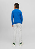Jack & Jones Lastikli Paça Beyaz Erkek Çocuk Eşofman Altı JPSTKANE JJJOSH SWEAT PANTS JNR