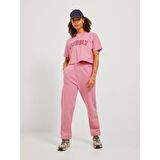 JJXX Rahat Kesim Yüksel Bel Pembe Kadın Eşofman Altı 12244364
