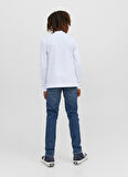 Jack & Jones Baskılı Beyaz Erkek Çocuk T-Shirt JJECORP LOGO TEE PLAY LS O-NECK NOO