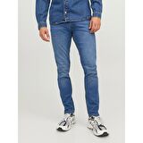 Jack&Jones Slim Fit Dar Paça Mavi Erkek Kot Pantolon 12243592