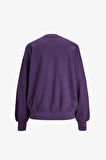 Jack & Jones Jxjada Soft Loose Ls Kadın Mor Sweatshirt 12244363-Purpl