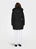 Only Siyah Kadın Kaban ONLIRIS FUR WINTER PARKA CC 2023 OT