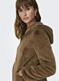Only Kahve Kadın Kaban ONLNEWMALOU FAUX FUR COAT CC OTW