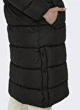 Only Siyah Kadın Kaban ONLCAMMIE LONG QUILTED COAT CC OTW