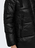 Only Siyah Kadın Mont ONLNEWSCARLETT HOOD PUFFER CC OTW