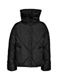 Only Siyah Kadın Mont ONLNEWTAMARA SHORT QUILTED JACKET C