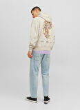 Jack & Jones Kapüşon Yaka Krem Erkek Sweatshırt 12244773_JORGRACIA GRAPHIC SWEAT HO