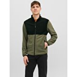 JACK&JONES JJFLAME FLEECE JACKET YEŞİL