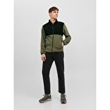 JACK&JONES JJFLAME FLEECE JACKET YEŞİL