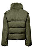 ONLWANJA FUR PUFFER MIX JACKET CC OTW HAKİ