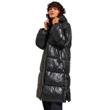 Jack & Jones 12236546 Jxpearl Shine Puffer Long Jacket Siyah