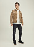 Jack & Jones Normal Bel Slim Straight Siyah Erkek Denim Pantolon 12245055_JJITIM JJFOX JOS 147