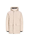 Jack & Jones Krem Erkek Mont 12235845_JJTATE PARKA