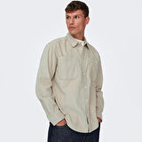 Only & Sons Alp Erkek Bej Gömlek (22024716-SLG)