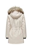 Only Kapüşonlu Ekru Kadın Parka 15304625