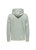 Only & Sons Kapüşon Yaka Mavi Erkek Sweatshırt 22026412_ONSCARL REG MOUNTAIN SWEAT