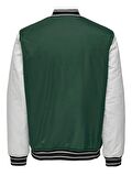 22027529 Only&Sons Onslouı Varsıty 23 Jacket Otw Erkek Ceket Forest Biome/Cloud Dancer
