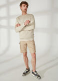 Only & Sons O Yaka Krem Erkek Sweatshırt ONSCERES CREW NECK NOOS