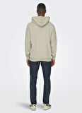 Only & Sons Kapüşon Yaka Ekru Erkek Sweatshırt ONSCERES HOODIE SWEAT NOOS