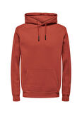 Only & Sons Kapüşon Yaka Kırmızı Erkek Sweatshırt 22018685_ONSCERES HOODIE SWEAT NOOS