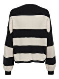 Only Onlatia L/S Stripe Pullover Kadın Kazak